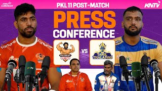 PKL 11 M25  Gujarat Giants vs Tamil Thalaivas Press Conference ft Sachin Tanwar amp Ram Mehar Singh [upl. by Neeka]