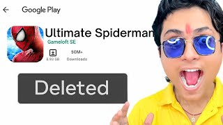 I played LOST Playstore SPIDERMAN Games😱 [upl. by Tniassuot]