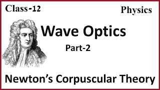 Newton’s Corpuscular Theory Wave Optics CLASS12Physics [upl. by Schuyler341]