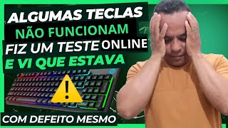 Algumas teclas do teclado não funciona FAÇA O TESTE [upl. by Ynhoj919]