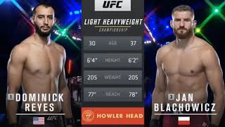 Dominick Reyes vs Jan Blachowicz Ful Fight [upl. by Nylqcaj141]