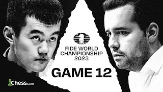 Pressure MOUNTS On Ding Against Nepomniachtchi  Game 12 of the FIDE World Championship Can He Win [upl. by Keynes]