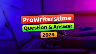 ProWriterstime English Test Answers [upl. by Higley]