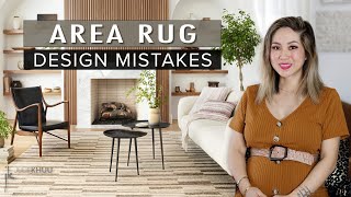 COMMON INTERIOR DESIGN MISTAKES  How to Fix Them  Area Rugs Dos and Donts [upl. by Oiramrej376]