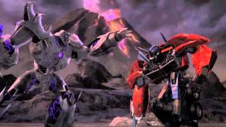 TFP Optimus Prime vs Megatron  One Shall Fall [upl. by Ahsimet]