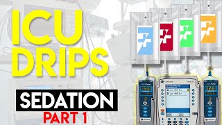 Sedation in ICU Patients Part 1  ICU Drips [upl. by Ayhtnic250]