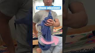 How to pop adjust your tailbone back to original place tailbone adjustment backcrack [upl. by Arriek]