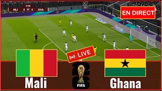 match Mali vs Ghana en direct Éliminatoires de Coupe du monde match complet Simulation Gameplay PC [upl. by Suiravad]