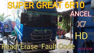 SUPER GREAT 6R10 Scanning with ANCEL X7 HDReadErase Fault Code [upl. by Oimetra]