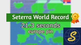 SETERRA WORLD RECORD EUROPE COUNTRIES IN 21 SECONDS [upl. by Nica]