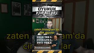 YKS 2025  Instagram Şarlatanları  YKS Türkiye 1 İsmail Murat AYDIN [upl. by Goer]