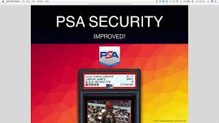 PSA Label Security Upgrade  Graded Cards [upl. by Ennayr]