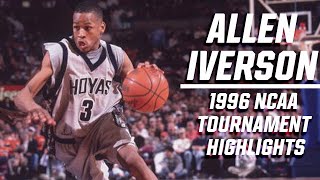 Allen Iverson 1996 NCAA tournament highlights [upl. by Aihsek680]