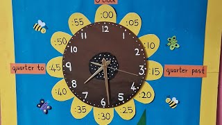 DIY Clock  School Math Project  Time  Craft time  Working model of clock [upl. by Marianne]