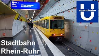 Stadtbahn RheinRuhr VRR  Light rail in Germany [upl. by Burrows921]