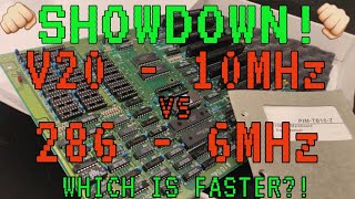 10MHz V20 XT vs 6 MHz 286  Whats faster [upl. by Cherey236]