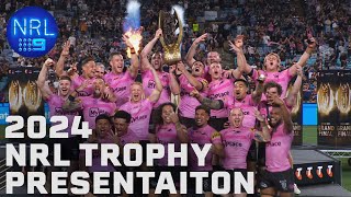 2024 NRL Trophy Presentation  NRL Grand Final  NRL on Nine [upl. by Anifled984]