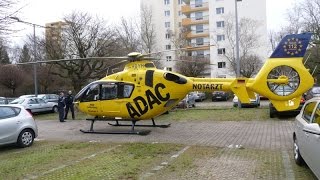 ADACHubschrauber startet in Marienfelde 25122014 [upl. by Yror]