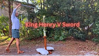 Windlass Henry V Sword  Kult of Athena  Review and Cut Test [upl. by Atenahs387]