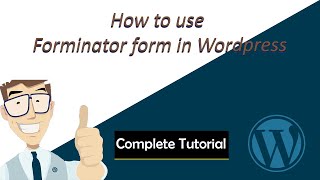 How to use forminator form in wordpress 2021  Delta Tech Services [upl. by Rosina]