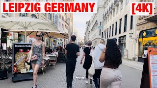 4K LEIPZIG  Street Walking Tour  Summer 2023  Germany  60 fps HDR Video  Deutschland [upl. by Karee239]