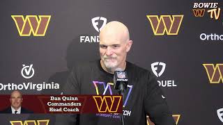 Hear From Commanders HC Dan Quinn  Commanders vs Cardinals Postgame 92924 [upl. by Esinert]