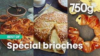 Nos 3 meilleures recettes de brioches maison  750g [upl. by Nelloc986]