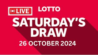 National Lottery Lotto Draw Live Results from Saturday 26 October 2024  lotto live [upl. by Deerdre]