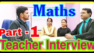 Maths teacher interview in hindi  NVS Maths teaching interview [upl. by Olds]