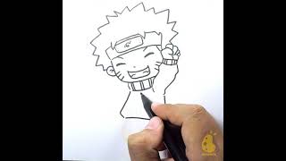 How to Draw Chibi Naruto Shorts [upl. by Ijok386]