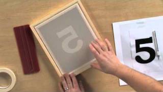 How to Screen Print Using the Stencil Technique [upl. by Neelie194]