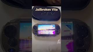 Jailbroken Vita 128gb OLED Display shorts psvita jailbreak playstation mod [upl. by Idalina927]