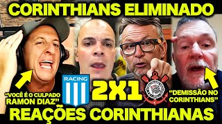 NETO PERDE A LINHA e BENJA REVOLTADO APÓS A ELIMINAÇÃO do CORINTHIANS  RACING 2X1 CORINTHIANS [upl. by Elocn]