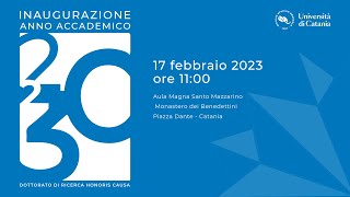 Unict 2023  Inaugurazione 588° anno accademico [upl. by Schroth]