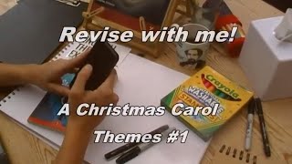 GCSE English Literature A Christmas Carol by Charles Dickens  Themes 1  revise with me [upl. by O'Connor]