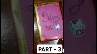 How to make secret diary 🎨 part 3 you tube shorts shagun artist drawing [upl. by Anetsirhc]