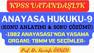 KPSS Vatandaşlık Anayasa Hukuku9 amp Konu Anlatımı ve Soru Çözümü kpss2024 kpssanayasa kpss [upl. by Obellia915]