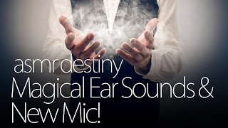 ASMR Magical Ear Sounds amp New Mic 3D binaural ear to ear soft spoken sleep [upl. by Lavery64]