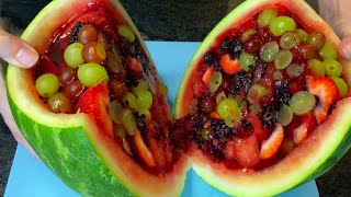 Fresh Fruit Watermelon Jelly  No Sugar Needed [upl. by Sanborn]