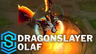 Dragonslayer Olaf Skin Spotlight  League of Legends [upl. by Loella]