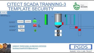 3 CITECT SCADA TRANNINGTUTORIAL TEMPLATE SECURITY [upl. by Willetta]