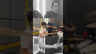 Drum Practice With Legend Wong Aksan drummer femaledrummer shortsvideo wongaksan ytshorts [upl. by Ijar]