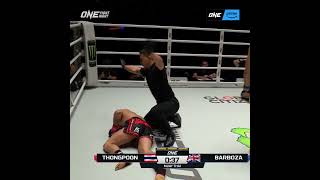 CRUMPLED 😵 Ellis Badr Barboza debuts with a bodyshot KO of Thongpoon [upl. by Eenoj495]