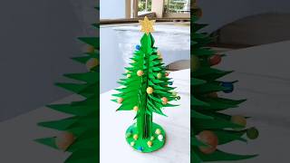 🔔🎄How to Make Paper Christmas Tree 🌲  DIY Christmas tree diy christmas shorts [upl. by Nomla]