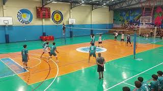 Final masculina sub18 2 y 3 set hispanoamericano vs colegio pedro de valdivia LMVE [upl. by Aleda964]