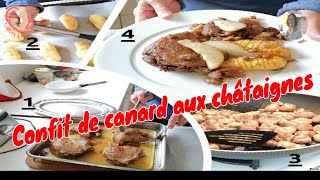 Confit De Canard poêlée de châtaigne en boite [upl. by Granniah]