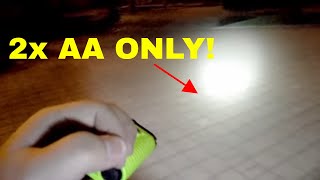 Nitecore MT22A Best 2x AA Flashlight Review [upl. by Eical]