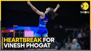 Vinesh Phogat disqualified from Paris Olympics What Happened on Tuesday  WION [upl. by Abrahan830]