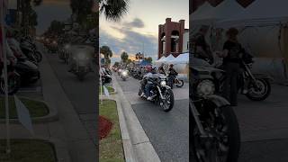 Leesburg Bikefest on Main Street leesburgbikefest harleydavidson shorts motorcycle bike rally [upl. by Blondell251]