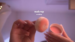 ASMR 🤍 No Talking First person Makeup On Your Face [upl. by Alberik]